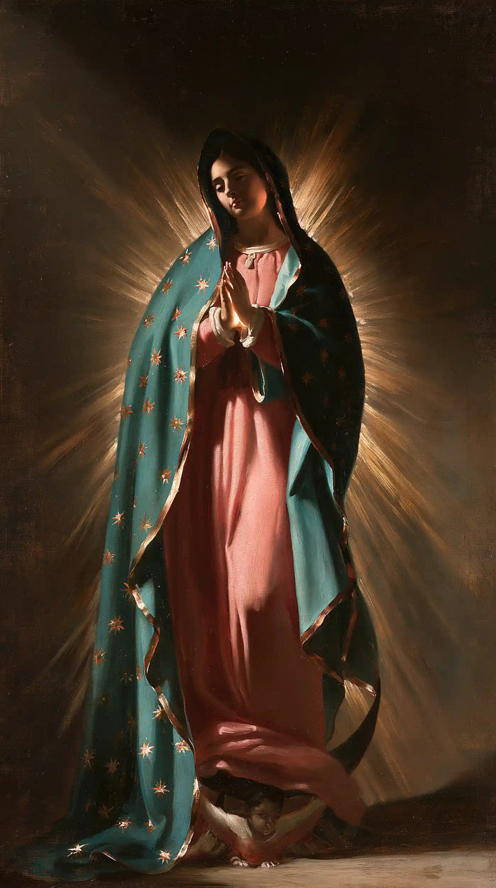 Our Lady of Guadalupe – Caravaggio Tenebrism · Portrait no. 3