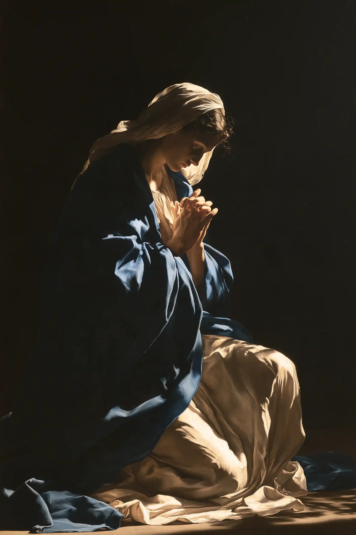 Virgin Mary in Prayer — The Vigil in Profile