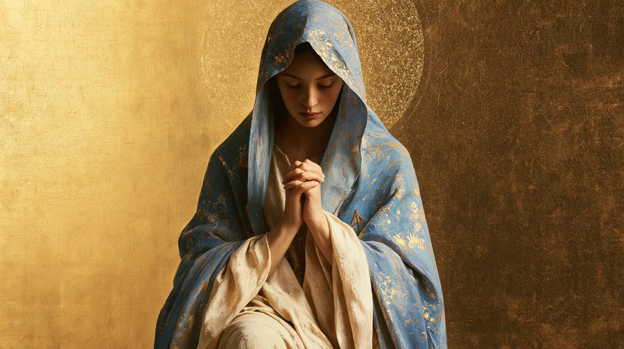 Virgin Mary in Prayer - Contemporary Byzantine · Landscape n° 17