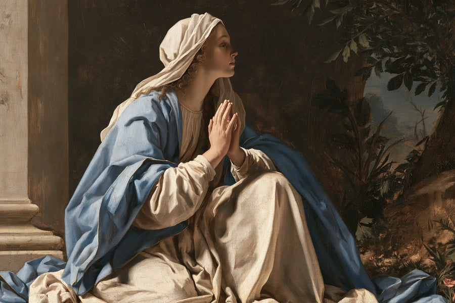 Virgin Mary in Prayer - Florentine Renaissance · Landscape n° 17