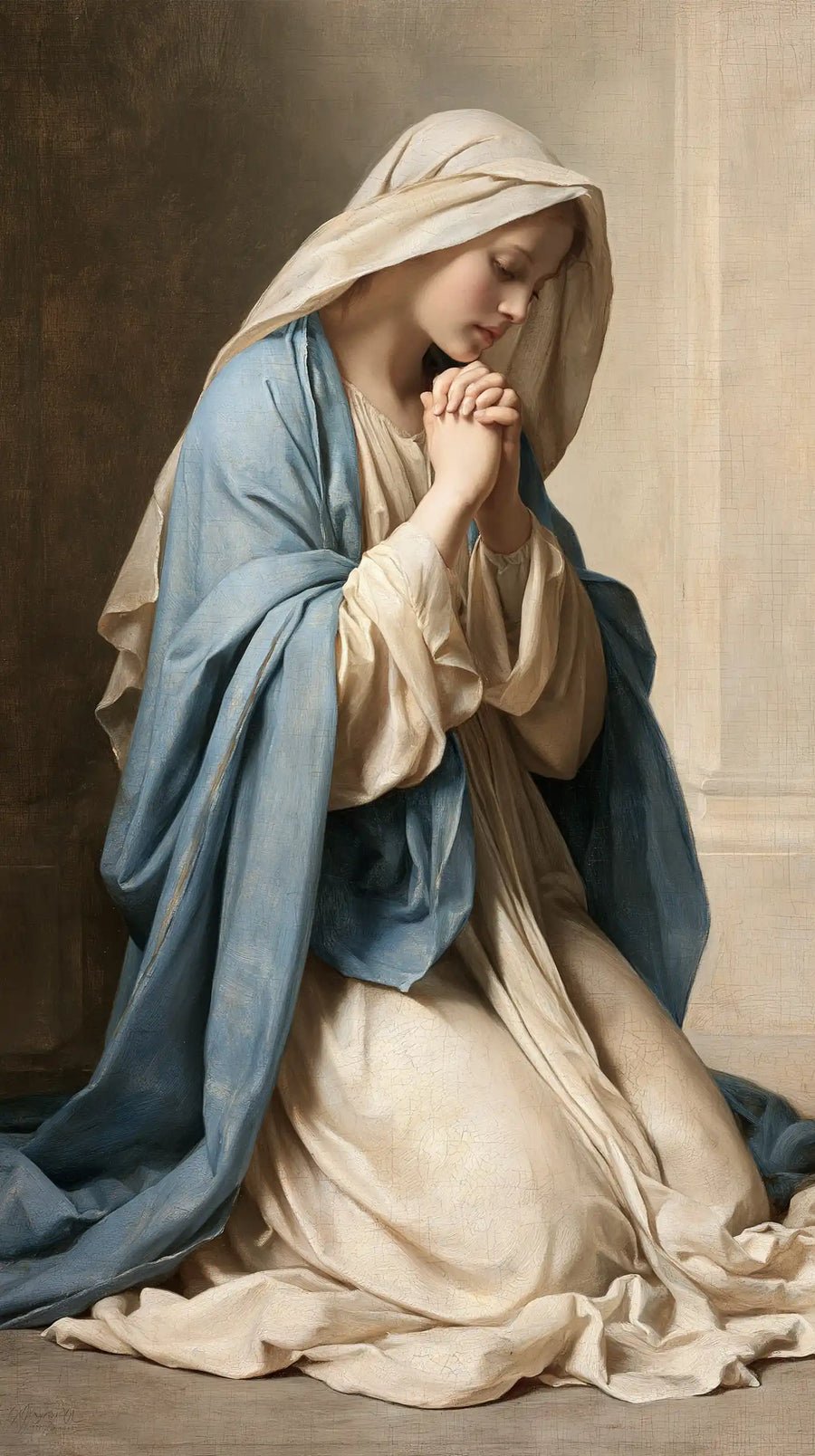 Virgin Mary in Prayer - Florentine Renaissance · Portrait n° 15