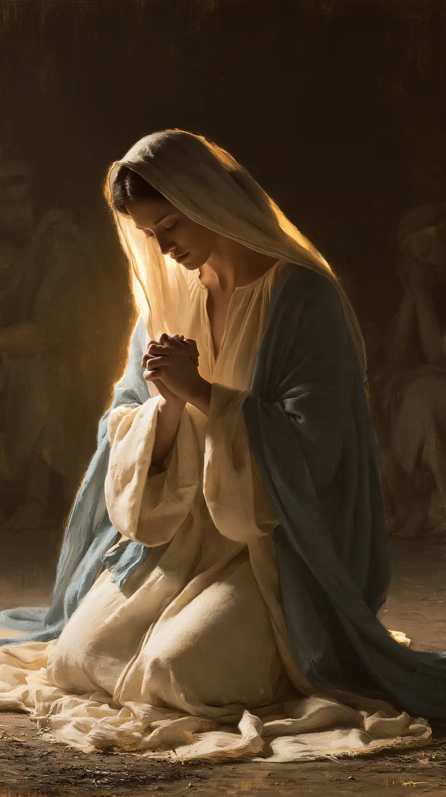 Virgin Mary in Prayer - Mary in Divine Light · Portrait n° 26