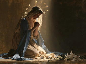Virgin Mary in Prayer - Symbolist · Landscape n° 9