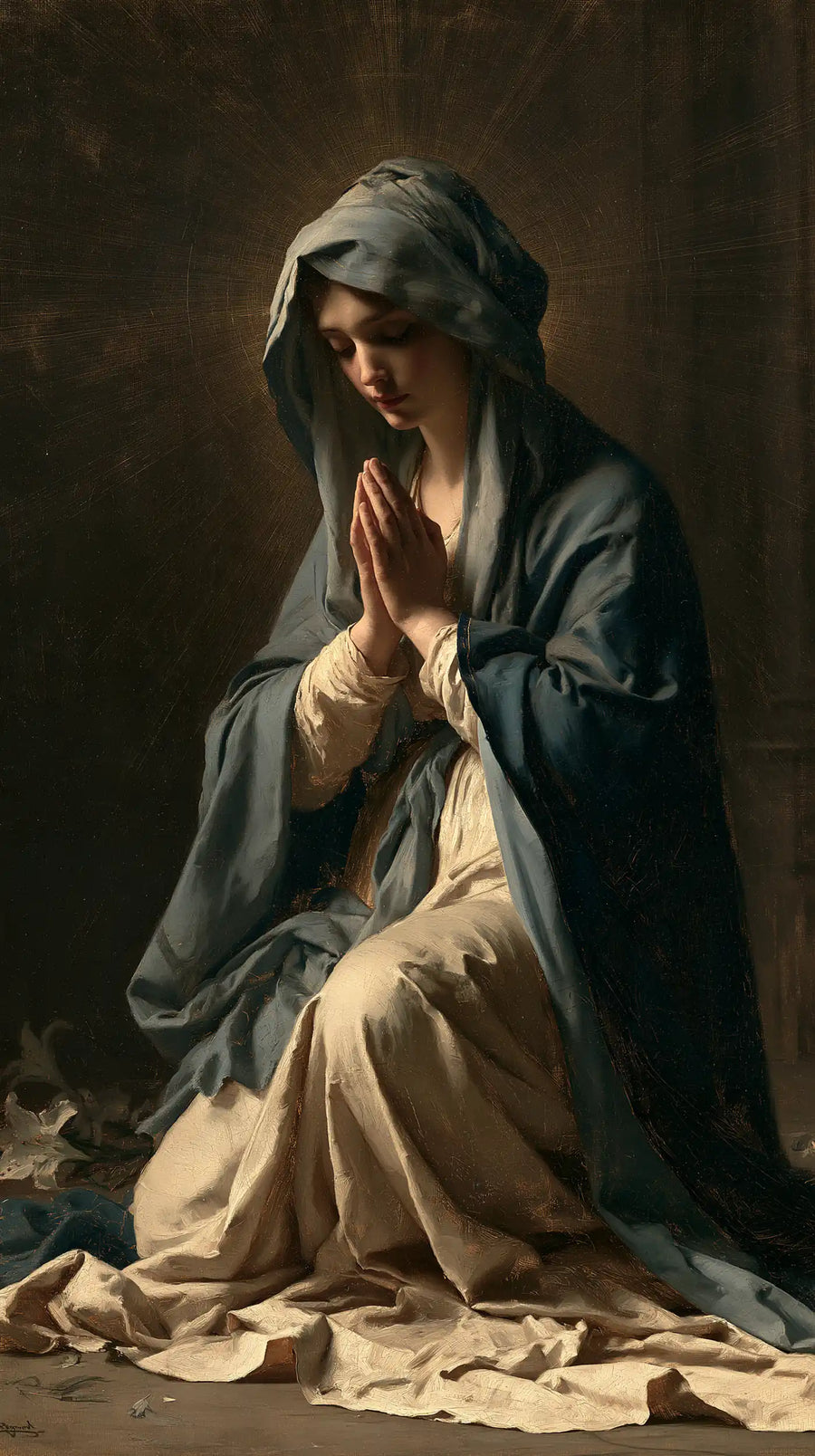 Virgin Mary in Prayer - Symbolist · Portrait n° 11