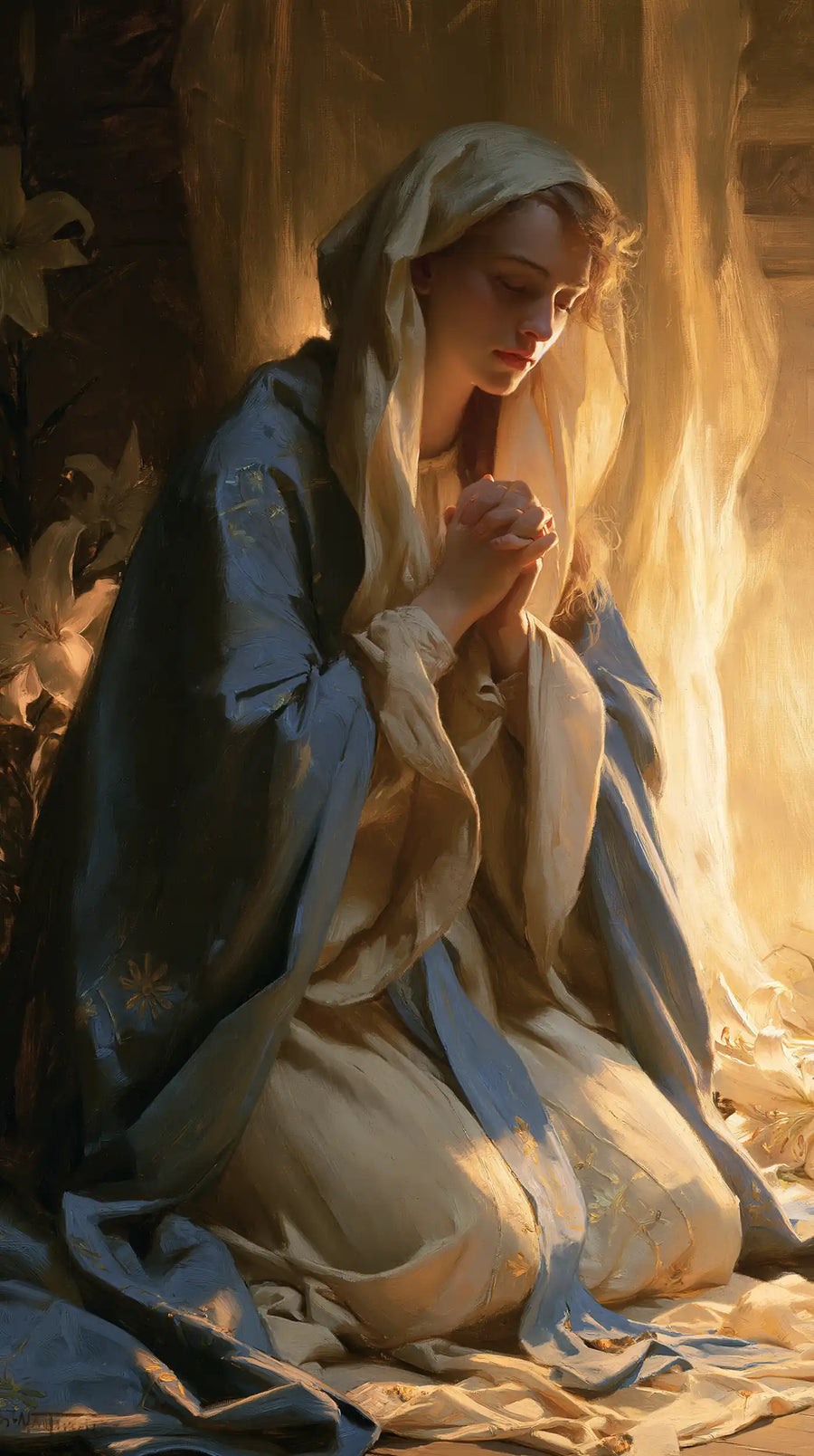 Virgin Mary in Prayer - Symbolist · Portrait n° 24