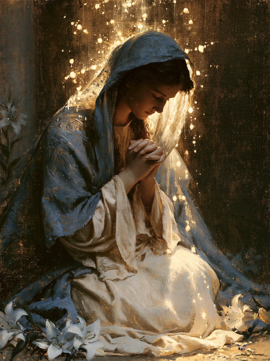 Virgin Mary in Prayer - Symbolist · Portrait n° 39