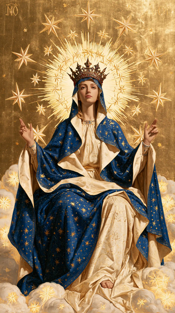 Mary, Queen of Heaven — The Queen in the Shower of Pale Stars