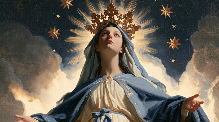 Mary, Queen of Heaven — Welcome Beneath the White-Spiked Sun