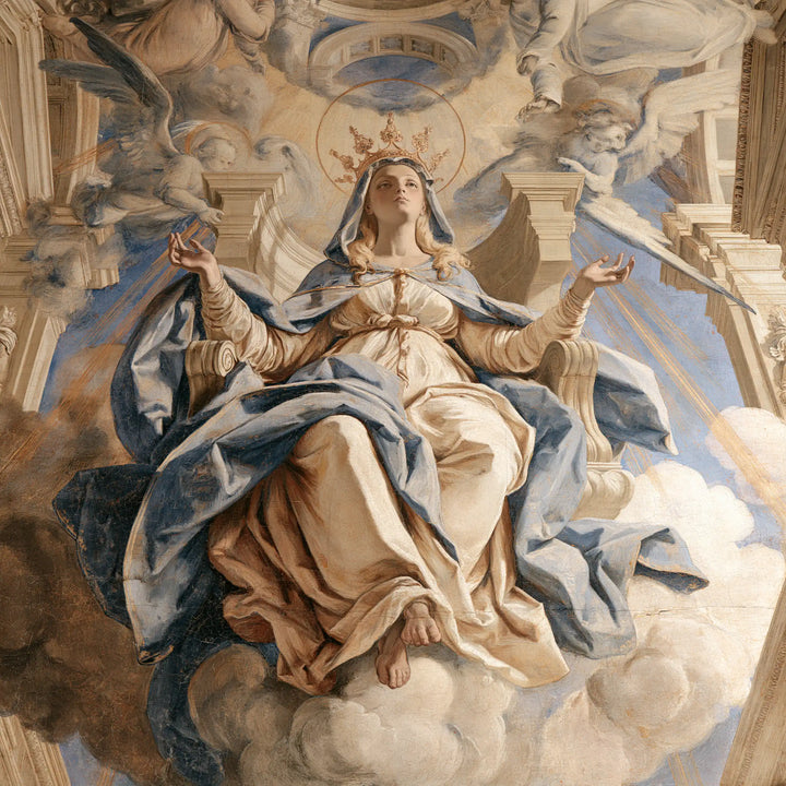 Mary Queen of Heaven - Florentine Renaissance · Square n° 1