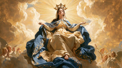 Mary, Queen of Heaven — The Golden Robe in Heavenly Repose