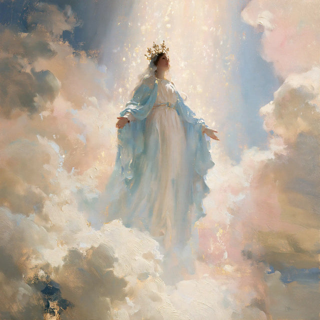 Mary, Queen of Heaven — The White Silhouette in Daylight’s Veil