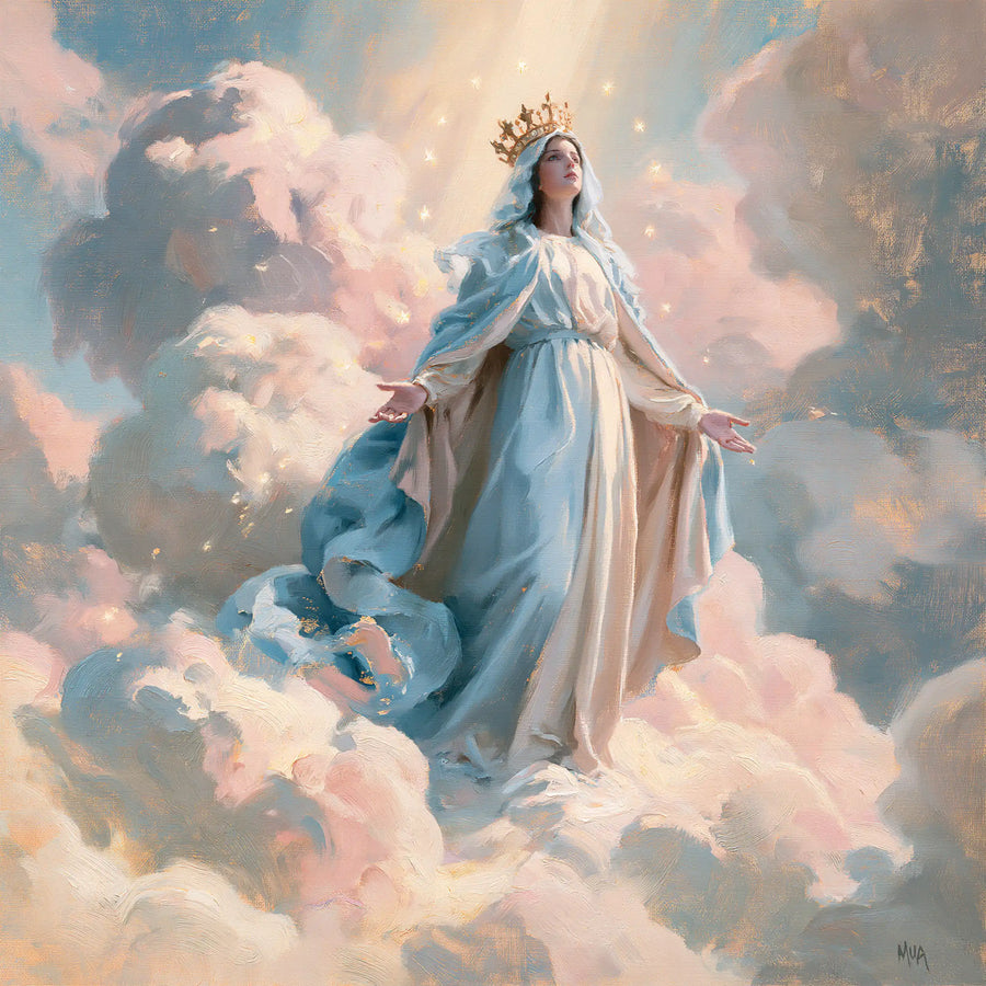 Mary Queen of Heaven - Impressionist · Square n° 7