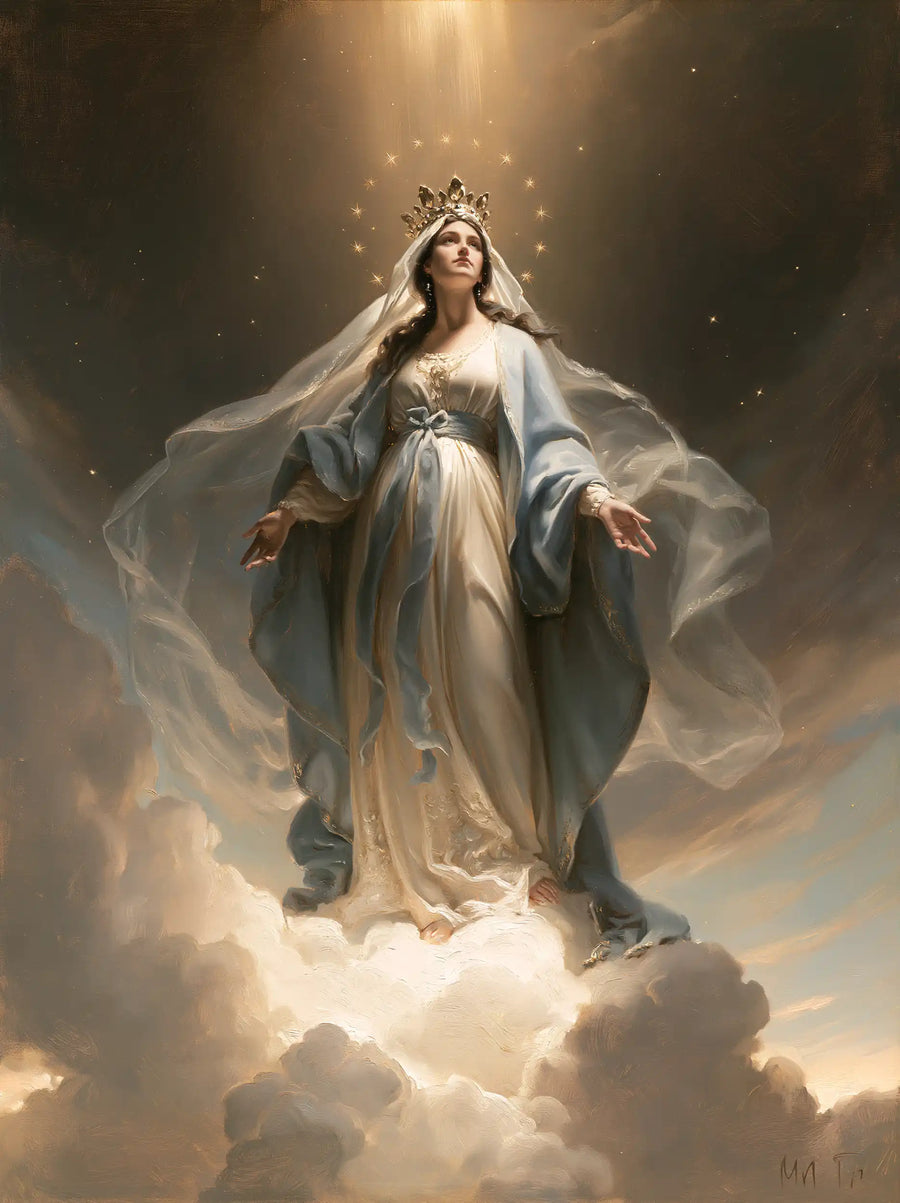 Mary Queen of Heaven - Mary upon the Clouds · Portrait n° 32
