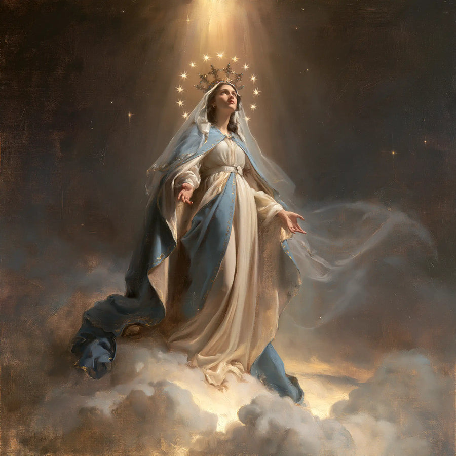 Mary Queen of Heaven - Mary upon the Clouds · Square n° 2