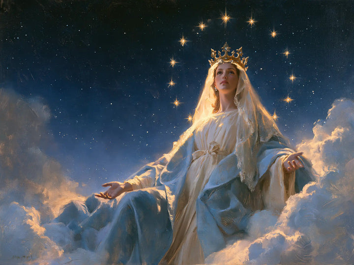 Mary Queen of Heaven - Midnight Blue Chiaroscuro · Landscape n° 2