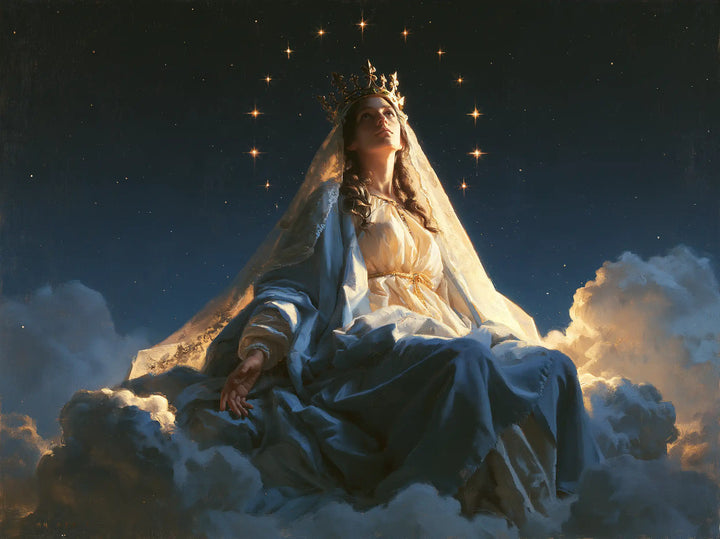 Mary Queen of Heaven - Midnight Blue Chiaroscuro · Landscape n° 9