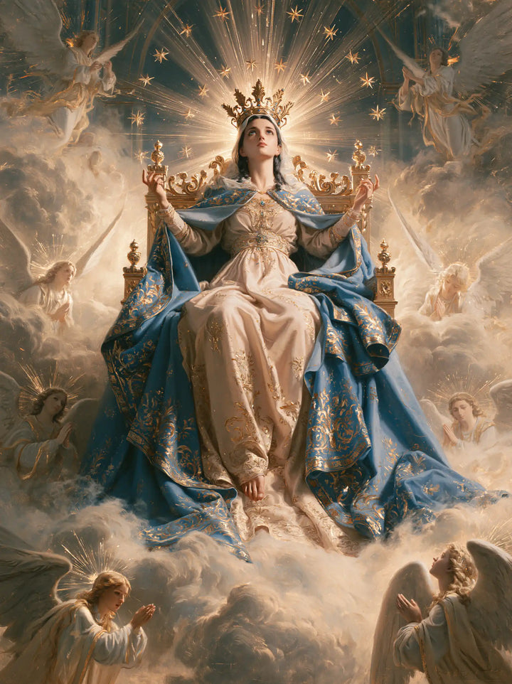 Mary, Queen of Heaven — The Throne of Radiant Peace