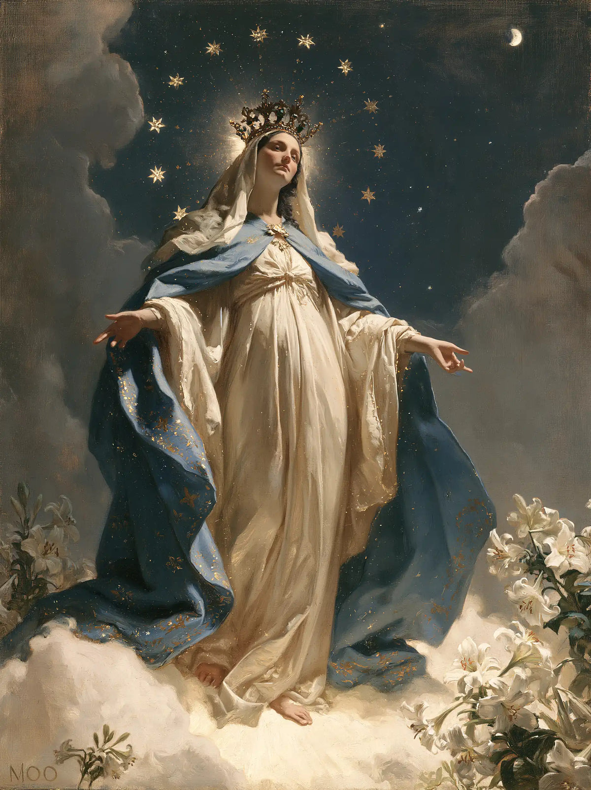 Mary Queen of Heaven - Symbolist · Portrait n° 24