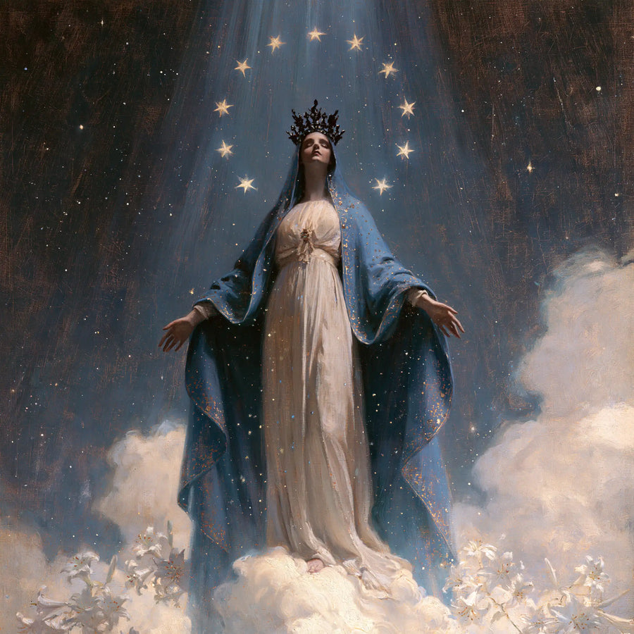 Mary Queen of Heaven - Symbolist · Square n° 1