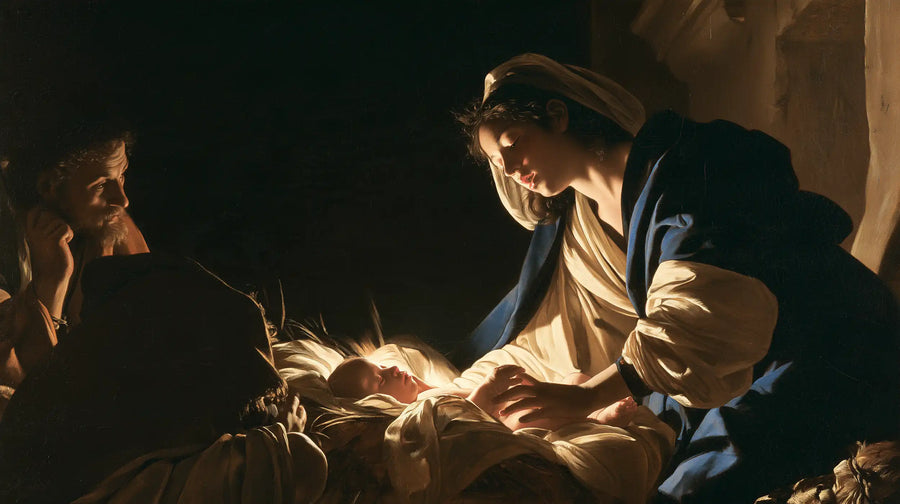 The Nativity - Caravaggio Tenebrism · Landscape n° 8