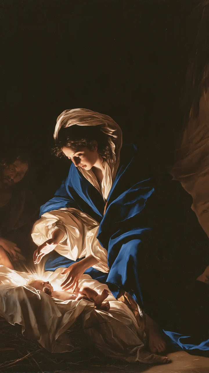 The Nativity - Caravaggio Tenebrism · Portrait n° 3