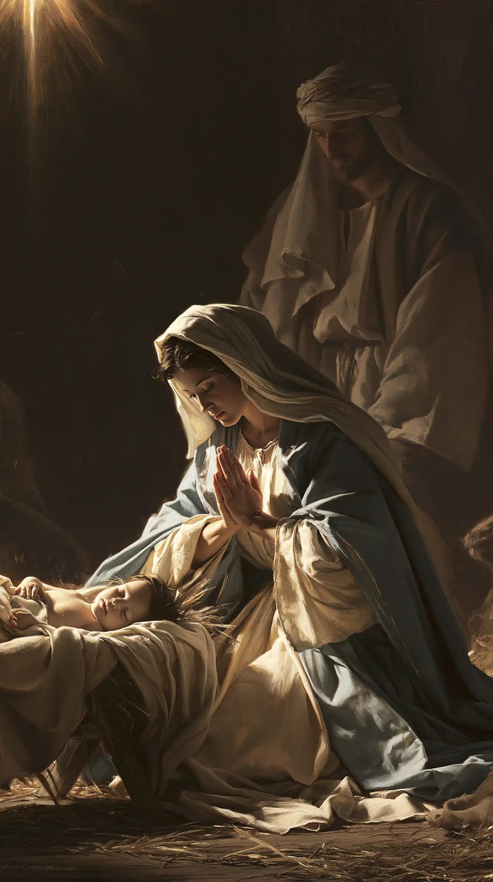 The Nativity - Mary Adoring the Christ Child · Portrait n° 9