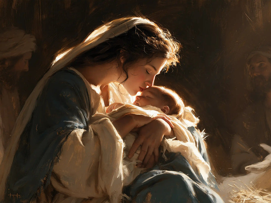The Nativity - Mary Kissing the Infant Jesus · Landscape n° 3