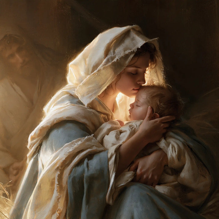 The Nativity - Mary Kissing the Infant Jesus · Square n° 1