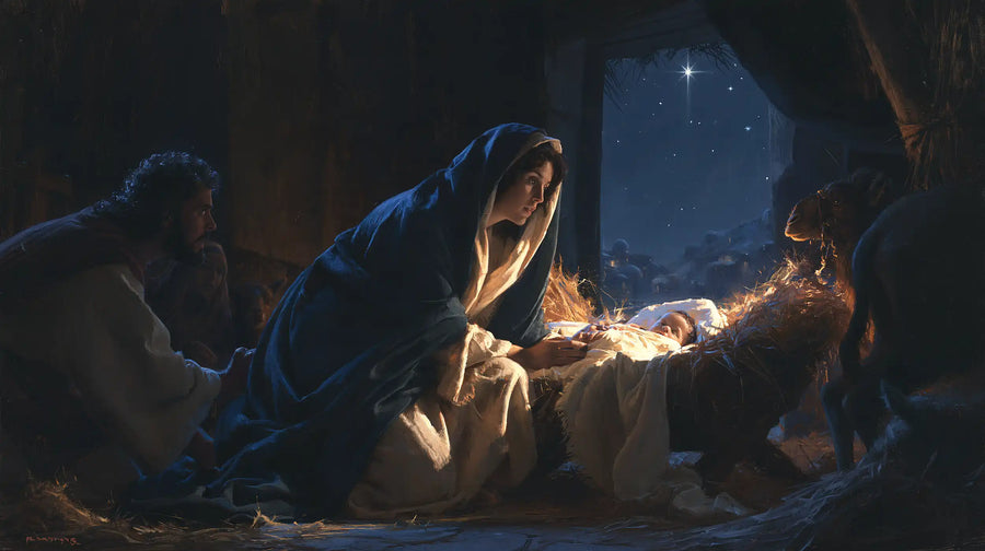 The Nativity - Midnight Blue Chiaroscuro · Landscape n° 12