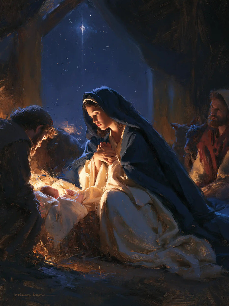 The Nativity - Midnight Blue Chiaroscuro · Portrait n° 11