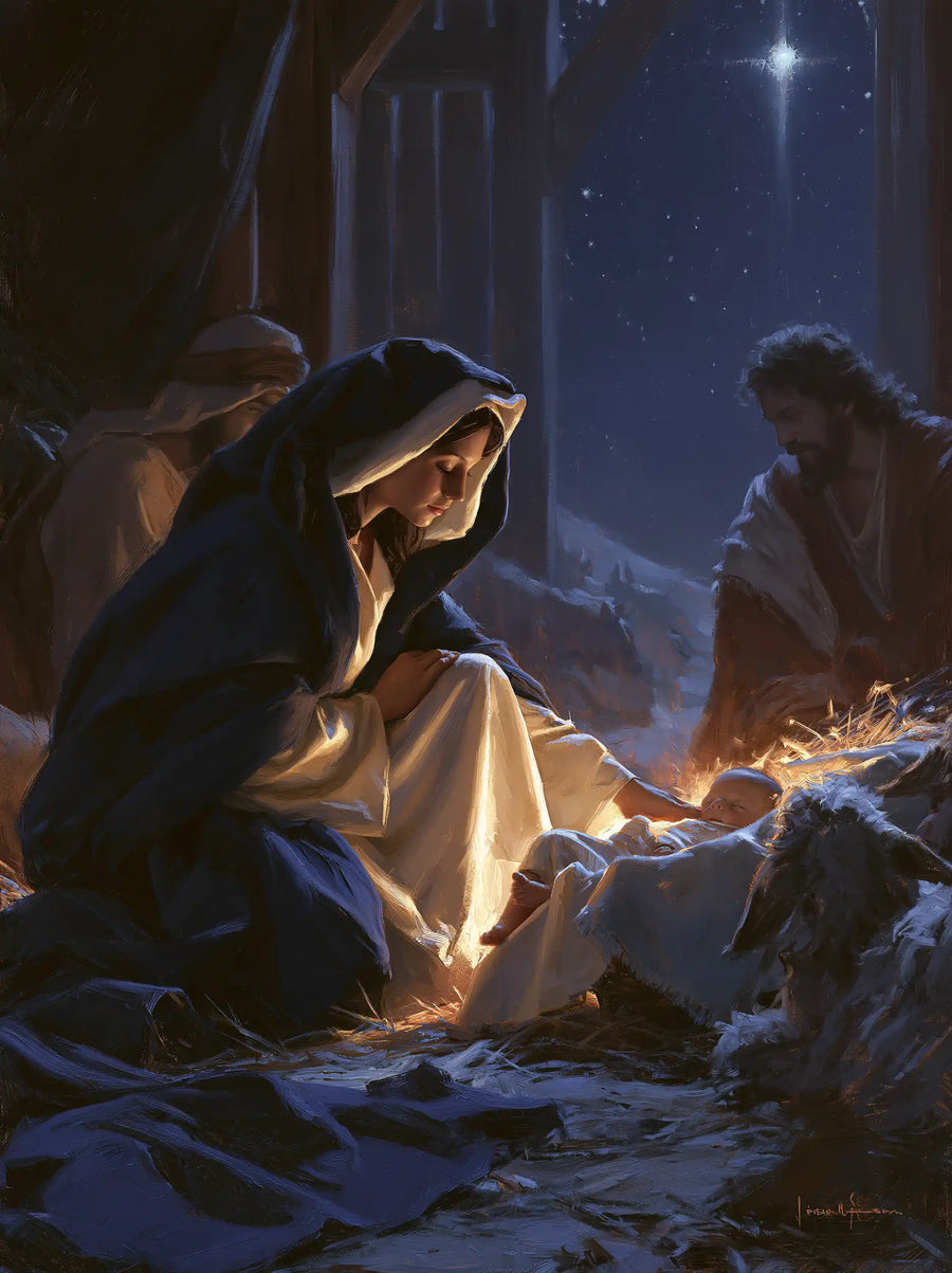 The Nativity - Midnight Blue Chiaroscuro · Portrait n° 13