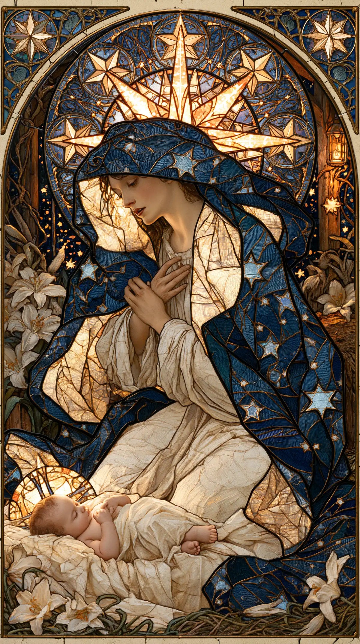 The Nativity — Repose Beneath the Starry Glass