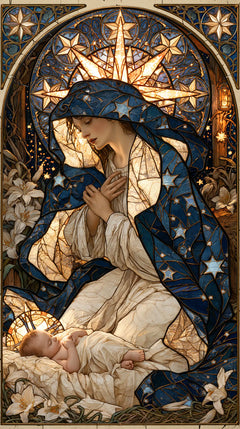 The Nativity — Repose Beneath the Starry Glass