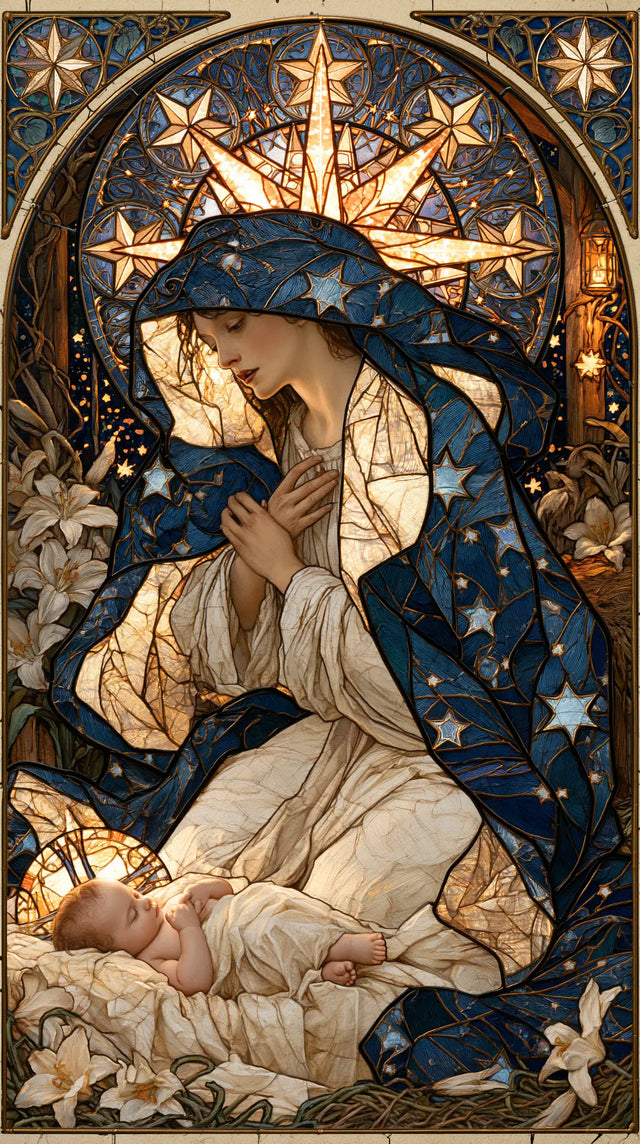 The Nativity — Repose Beneath the Starry Glass