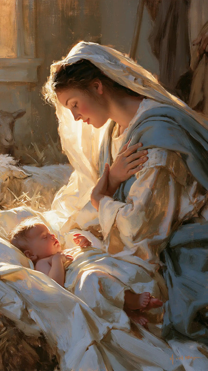 The Nativity — The Tender Dialogue in the Pale Ray