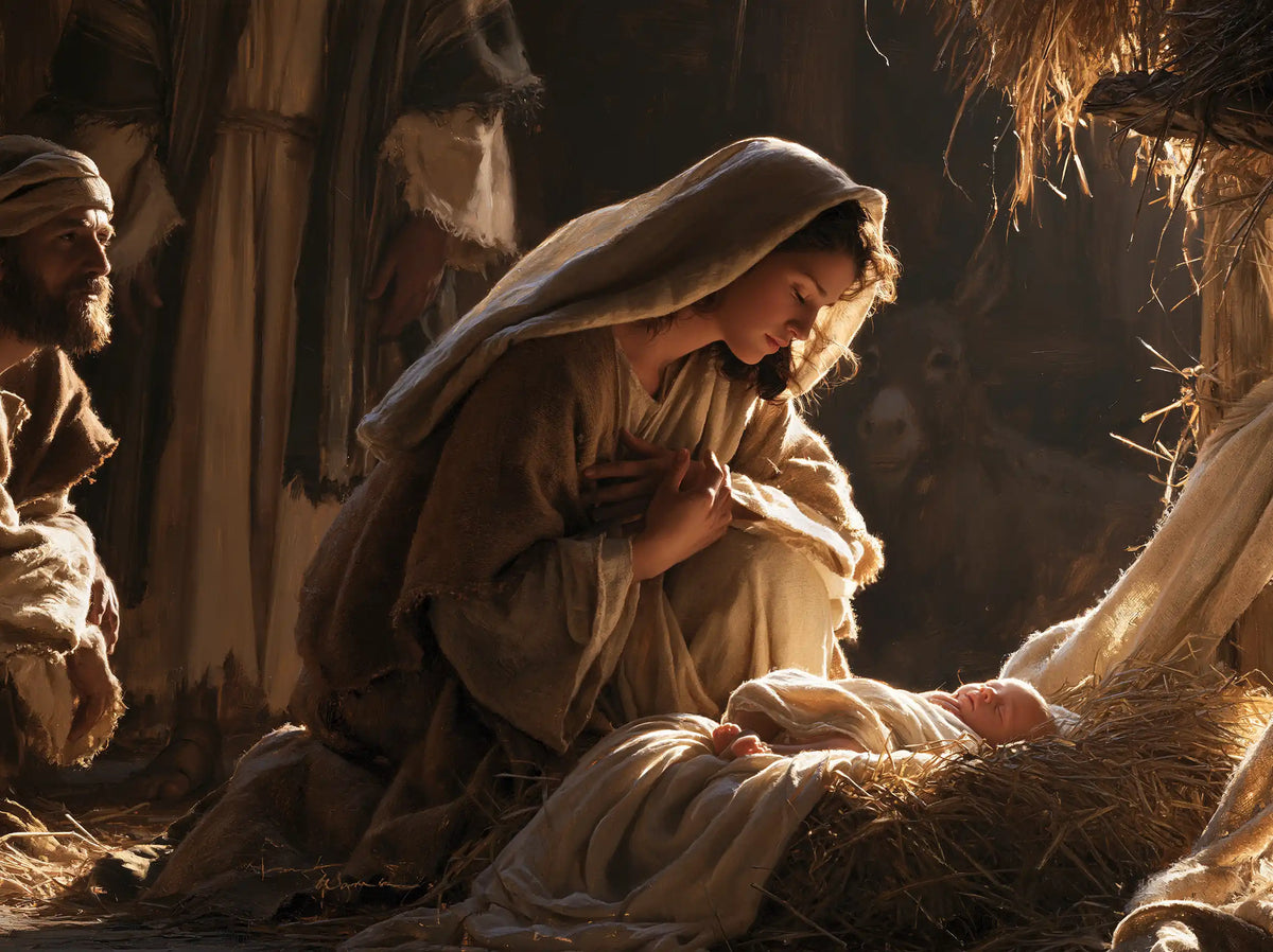 The Nativity — Tenderness Beneath the Beams