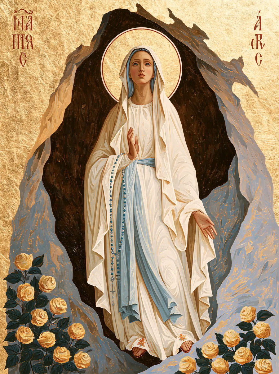 Our Lady of Lourdes Devotional Portrait · Portrait no. 5
