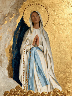 Our Lady of Lourdes Devotional Portrait · Portrait no. 7