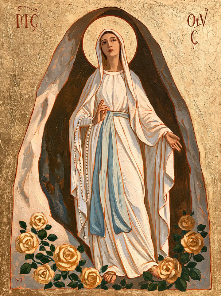 Our Lady of Lourdes Devotional Portrait · Portrait no. 9