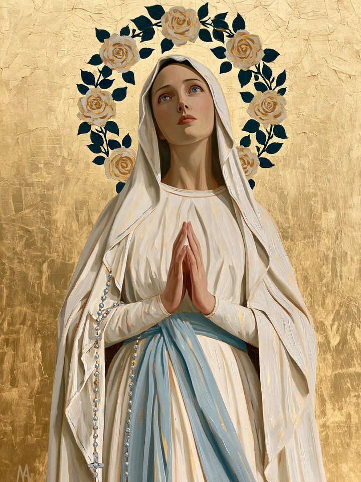 Our Lady of Lourdes Devotional Portrait · Portrait no. 10