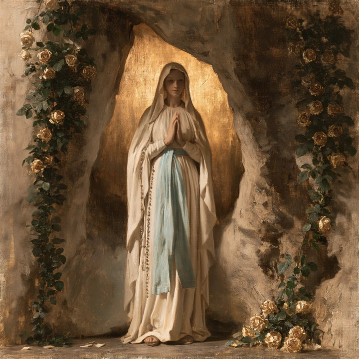 Our Lady of Lourdes Devotional Portrait · Square no. 5