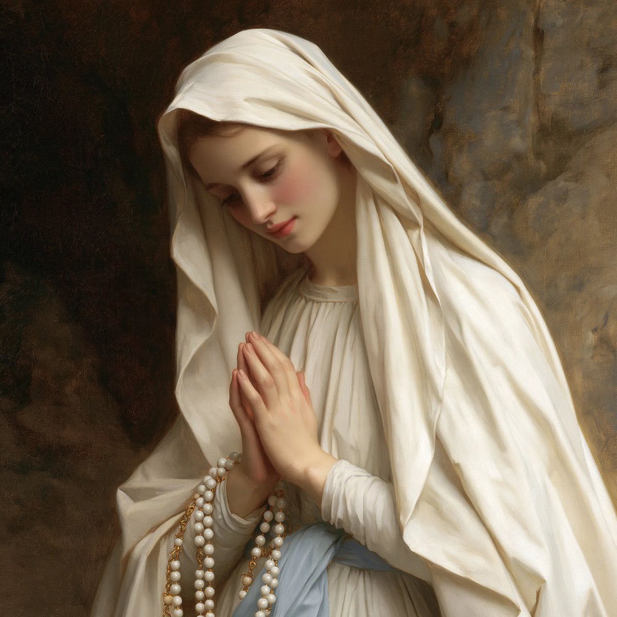 Our Lady of Lourdes – Veiled Prayer by the Rock