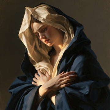 Our Lady of Sorrows - Mater Dolorosa Classical Portrait · Square n° 1