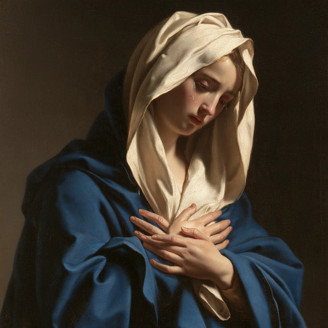 Our Lady of Sorrows - Mater Dolorosa Classical Portrait · Square n° 7