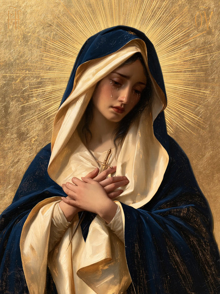 Our Lady of Sorrows — Prayer within the Fan of the Golden Sky