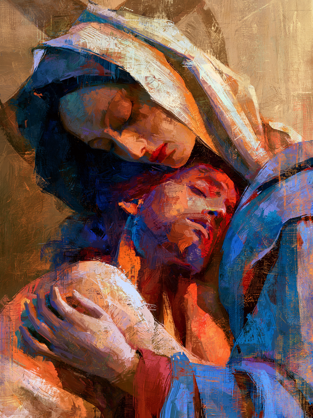 La Pietà - Expressionist · Porträt n° 9 - Christliche Kunst