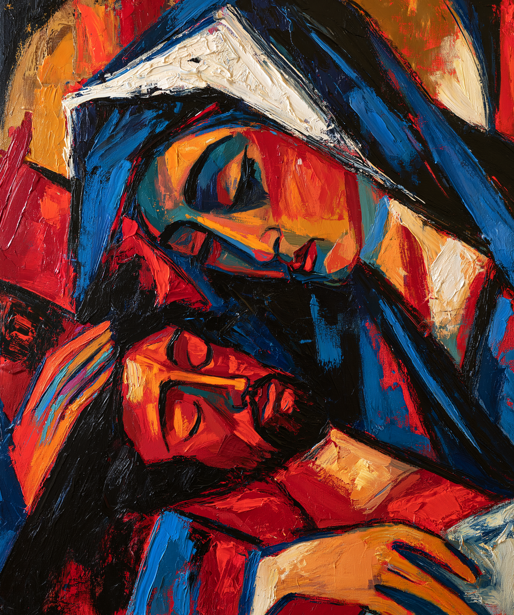 La Pietà - Expressionist · Porträt n° 14 - Christliche Kunst