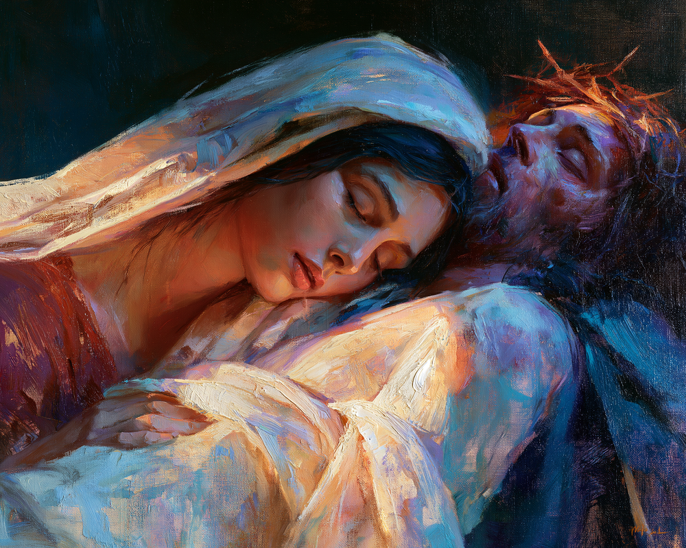 La Pietà - Impressionist · Landschaft n° 6 - Christliche Kunst