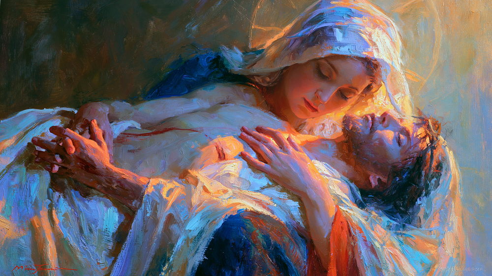 La Pietà - Impressionist · Landschaft n° 10 - Christliche Kunst
