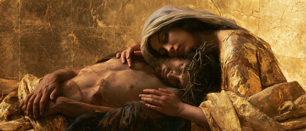 La Pietà - Heiliges Gold · Landschaft n° 8 - Christliche Kunst